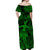 Polynesian Matching Hawaiian Outfits For Couples Hawaii Hula Matching Hawaiian Shirt And Dress Unique Style - Green LT8 - Wonder Print Shop