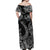 Polynesian Matching Hawaiian Outfits For Couples Hawaii Fish Hook Matching Hawaiian Shirt And Dress Unique Style - Black LT8 - Wonder Print Shop