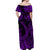 Polynesian Matching Hawaiian Outfits For Couples Hawaii Fish Hook Matching Hawaiian Shirt And Dress Unique Style - Purple LT8 - Wonder Print Shop