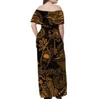 Hawaii Surfing Polynesian Matching Hawaiian Outfits For Couples Unique Style - Gold LT8 - Wonder Print Shop