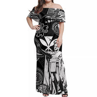 hawaii-king-kamehameha-map-polynesian-off-shoulder-long-dress-kanaka-maoli-unique-style-black