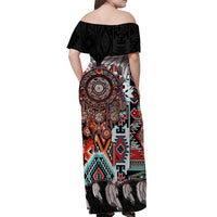 native-american-off-shoulder-long-dress-dress-native-patterns-dreamcatcher