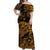 Hawaii Turtle Polynesian Matching Hawaiian Outfits For Couples Plumeria Flower Unique Style - Gold LT8 - Wonder Print Shop