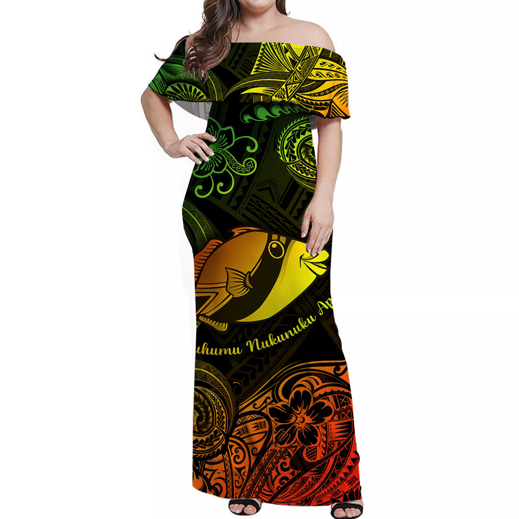 hawaii-state-fish-humuhumu-nukunuku-apuaa-polynesian-off-shoulder-long-dress-unique-style-reggae