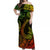 Polynesian Matching Hawaiian Outfits For Couples Hawaii Fish Hook Matching Hawaiian Shirt And Dress Unique Style - Reggae LT8 - Wonder Print Shop