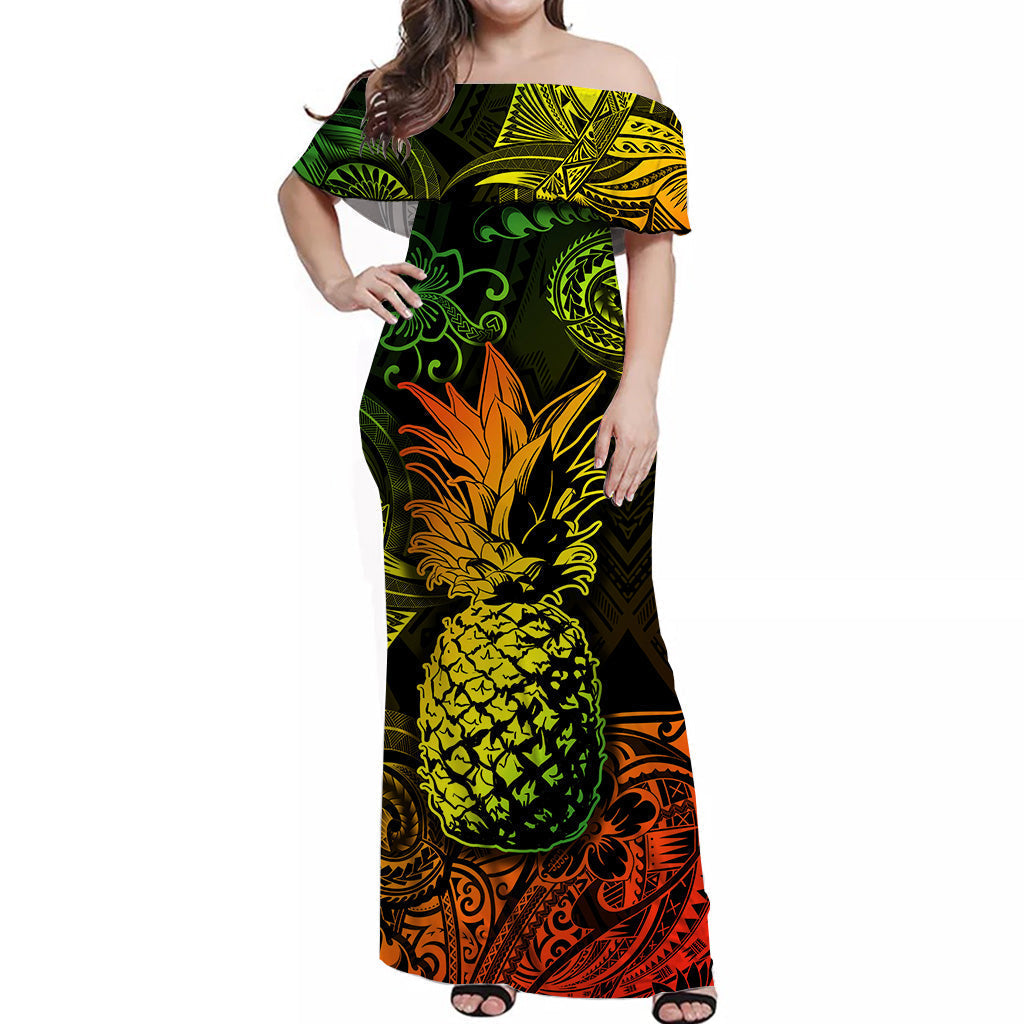 hawaii-pineapple-polynesian-off-shoulder-long-dress-unique-style-reggae