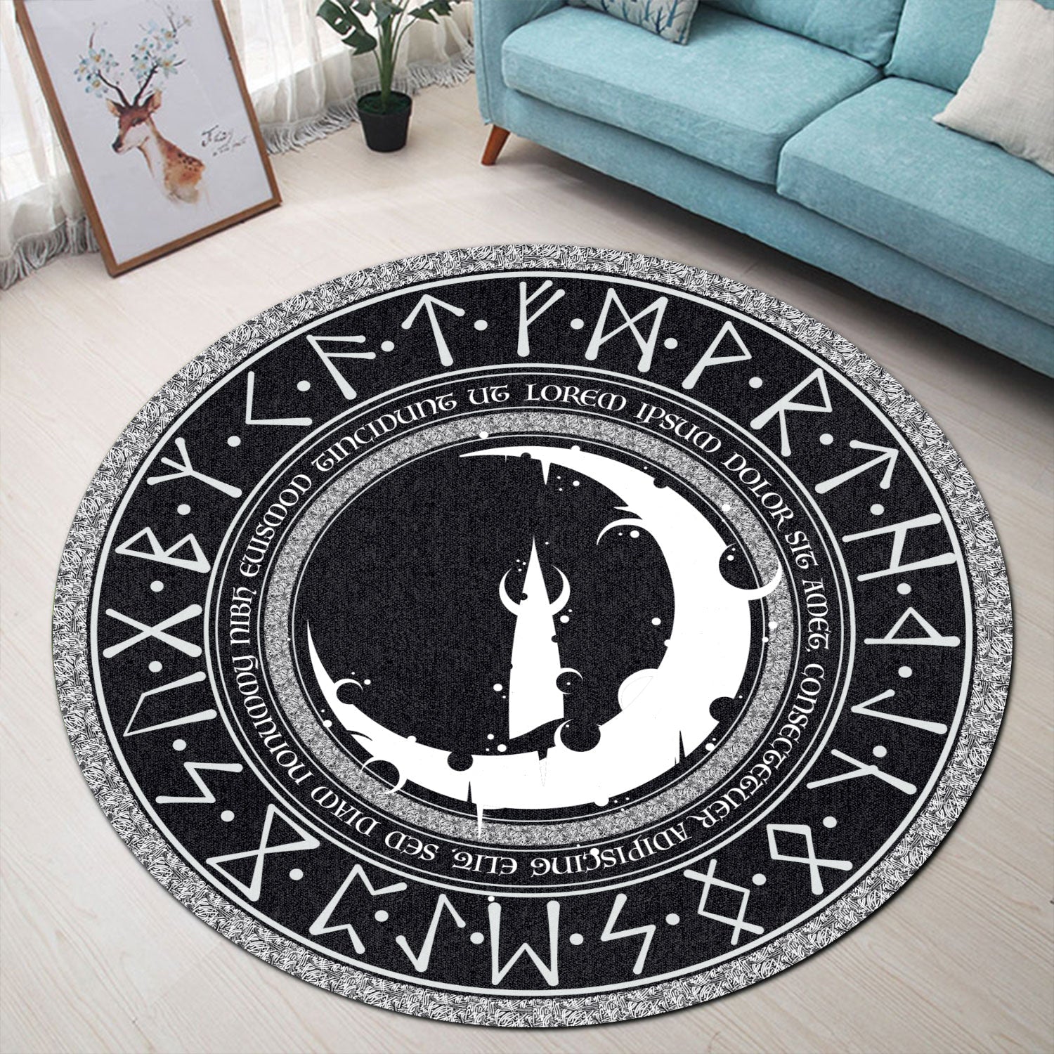viking-carpet-old-scandinavian-runic-grunge-letters-round-carpet