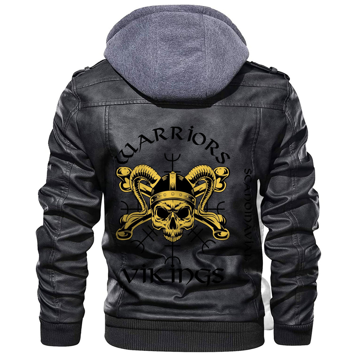 Viking Old Style Card About From The 80s Ans 90s Leather Jacket RLT12 - Wonder Print Shop