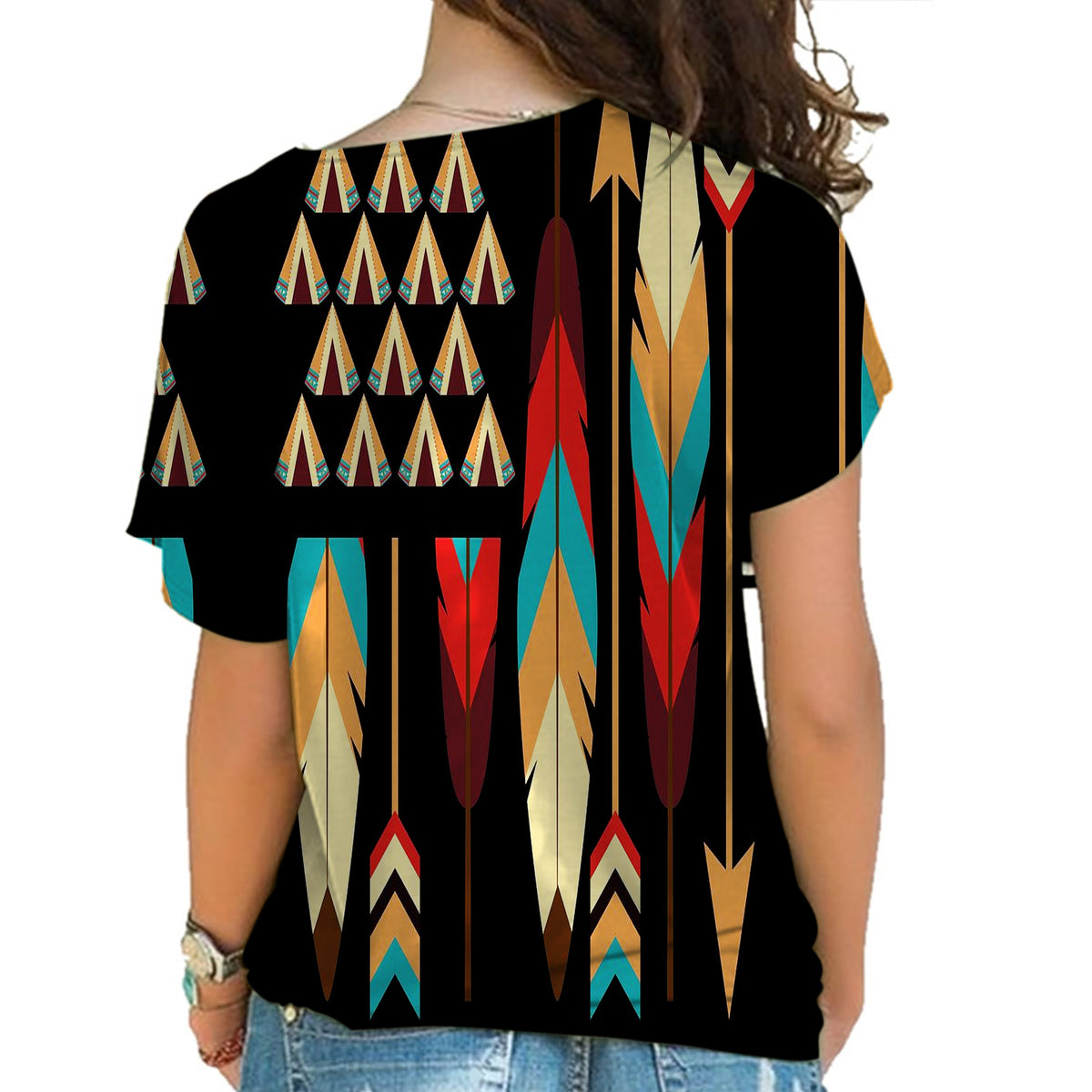 color-feather-arrows-native-american-cross-shoulder-shirt