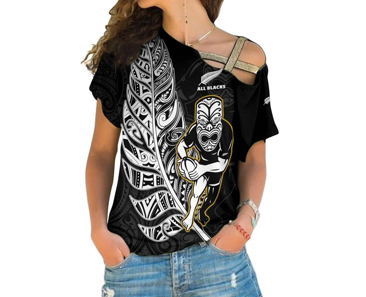 custom-text-and-number-new-zealand-2022-rugby-cross-shoulder-shirt-all-black-silver-fern-maori-pattern-version-black-lt14