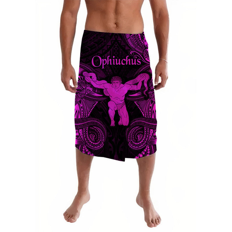 Ophiuchus Zodiac Polynesian Lavalava Unique Style - Pink LT8 - Wonder Print Shop