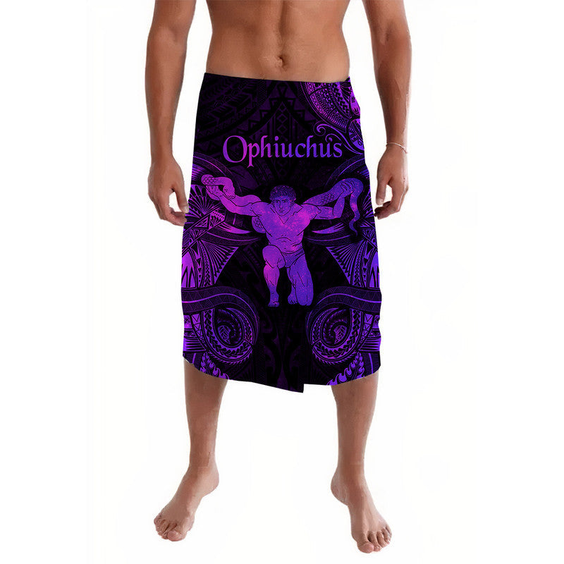 Ophiuchus Zodiac Polynesian Lavalava Unique Style - Purple LT8 - Wonder Print Shop