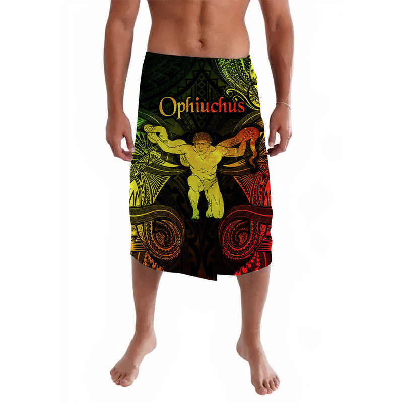 Ophiuchus Zodiac Polynesian Lavalava Unique Style - Reggae LT8 - Wonder Print Shop