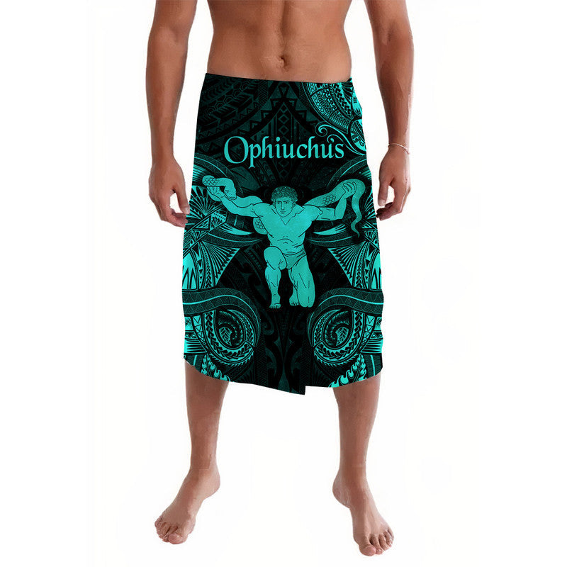 Ophiuchus Zodiac Polynesian Lavalava Unique Style - Turquoise LT8 - Wonder Print Shop
