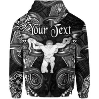 Custom Ophiuchus Zodiac Polynesian Hoodie Unique Style Black LT8 - Wonder Print Shop