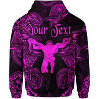 Custom Ophiuchus Zodiac Polynesian Hoodie Unique Style Pink LT8 - Wonder Print Shop