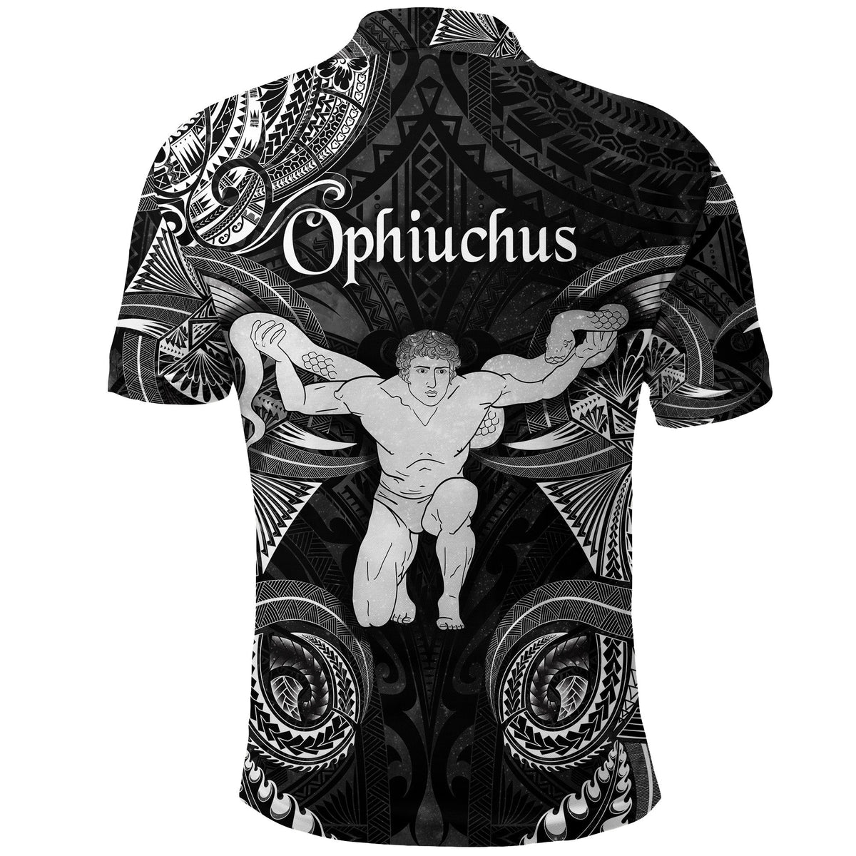 Ophiuchus Zodiac Polynesian Polo Shirt Unique Style Black LT8 - Wonder Print Shop