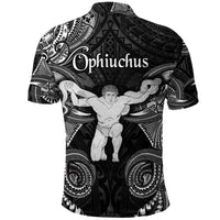 Ophiuchus Zodiac Polynesian Polo Shirt Unique Style Black LT8 - Wonder Print Shop