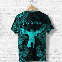 Ophiuchus Zodiac Polynesian T Shirt Unique Style Turquoise LT8 - Wonder Print Shop