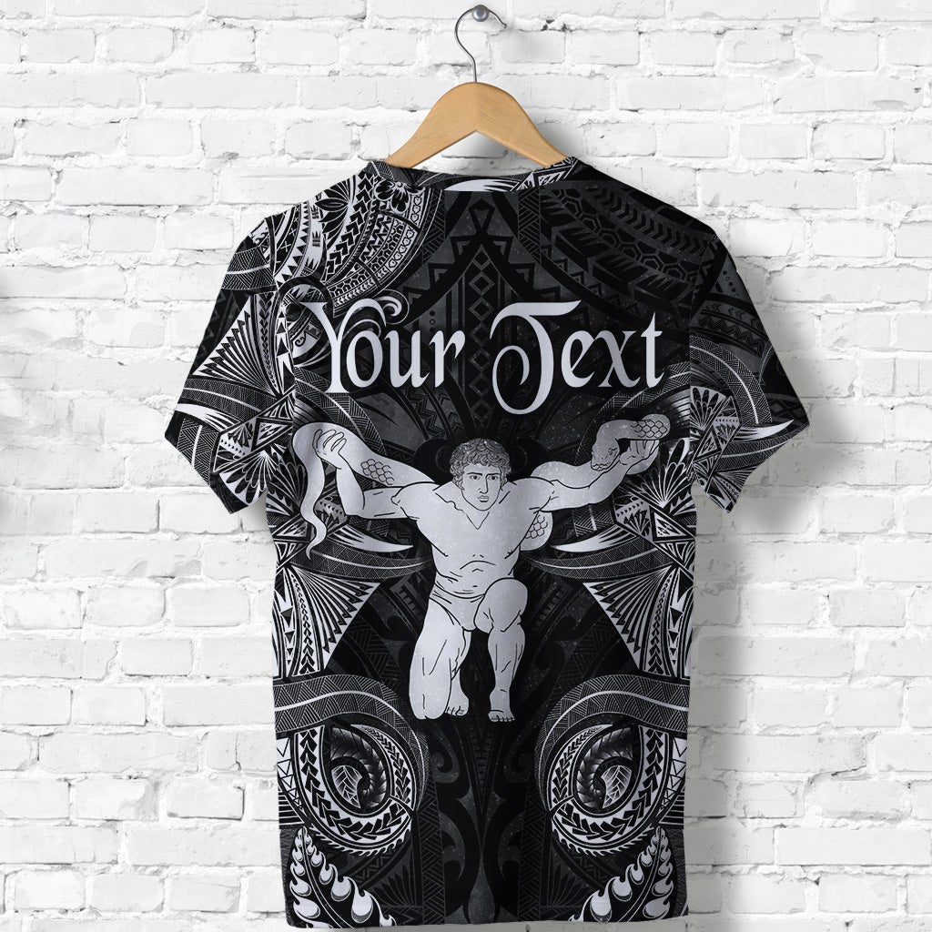 Custom Ophiuchus Zodiac Polynesian T Shirt Unique Style Black LT8 - Wonder Print Shop