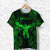 Custom Ophiuchus Zodiac Polynesian T Shirt Unique Style Green LT8 - Wonder Print Shop