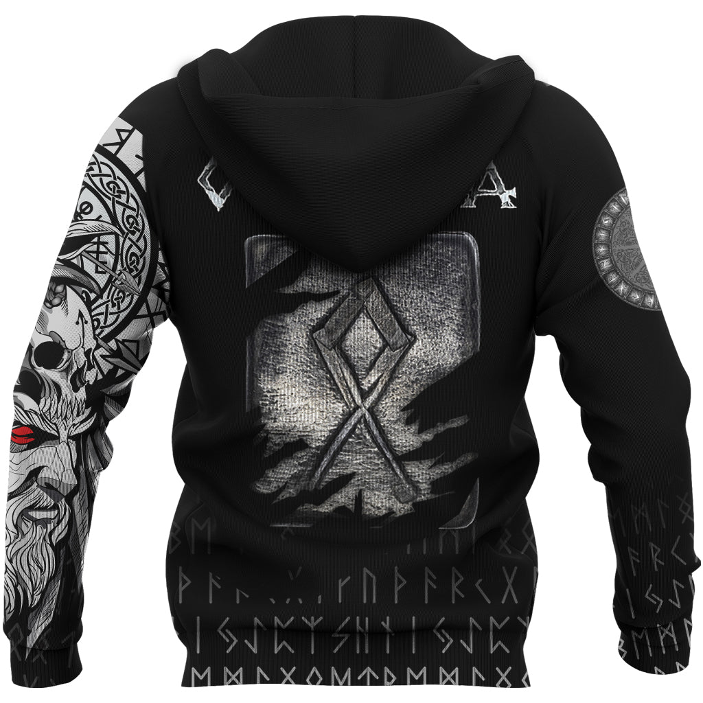 Viking Hoodie Othala Norse Runes RLT12 - Wonder Print Shop