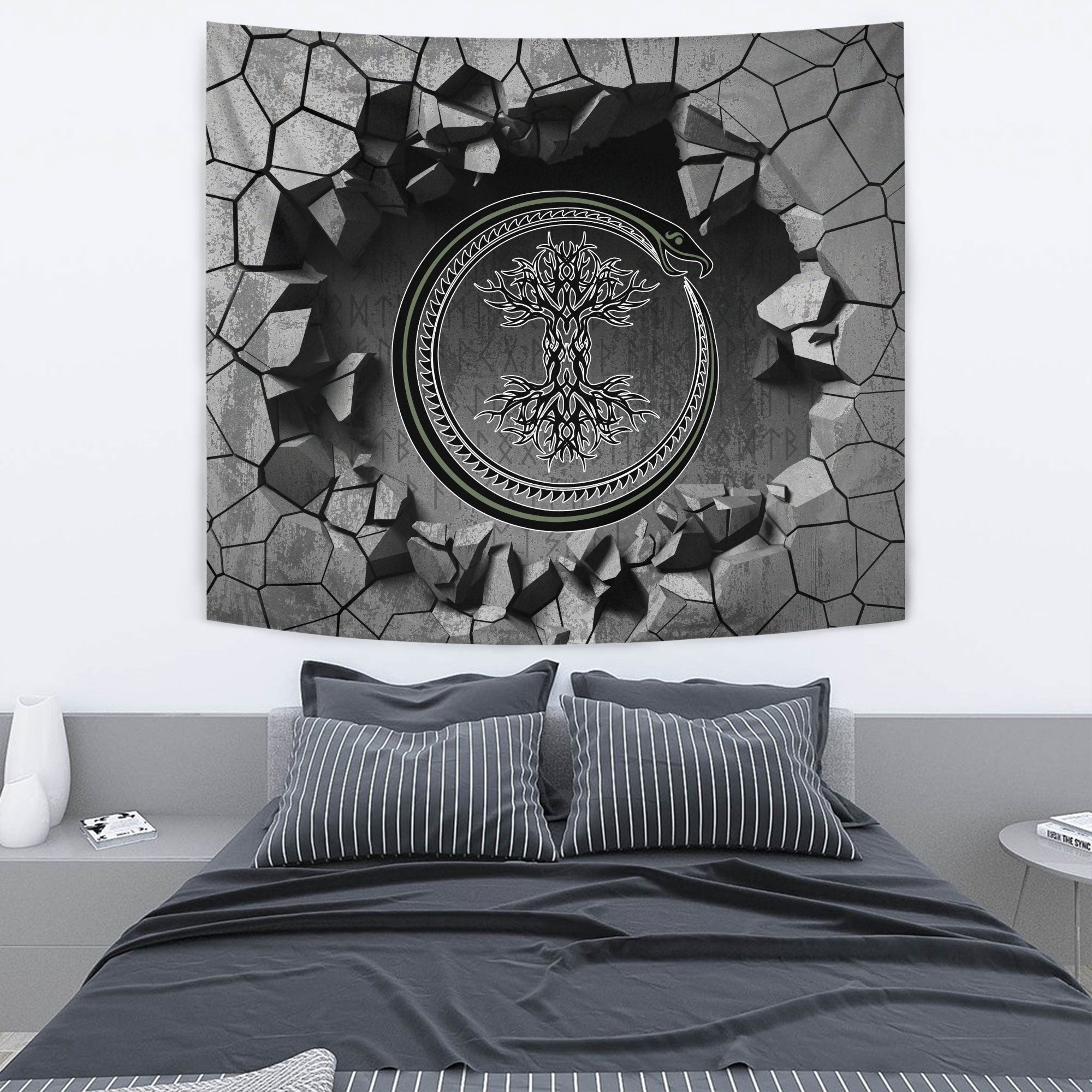Viking Tapestry - Odin's Celtic Raven Tapestry RLT12 - Wonder Print Shop