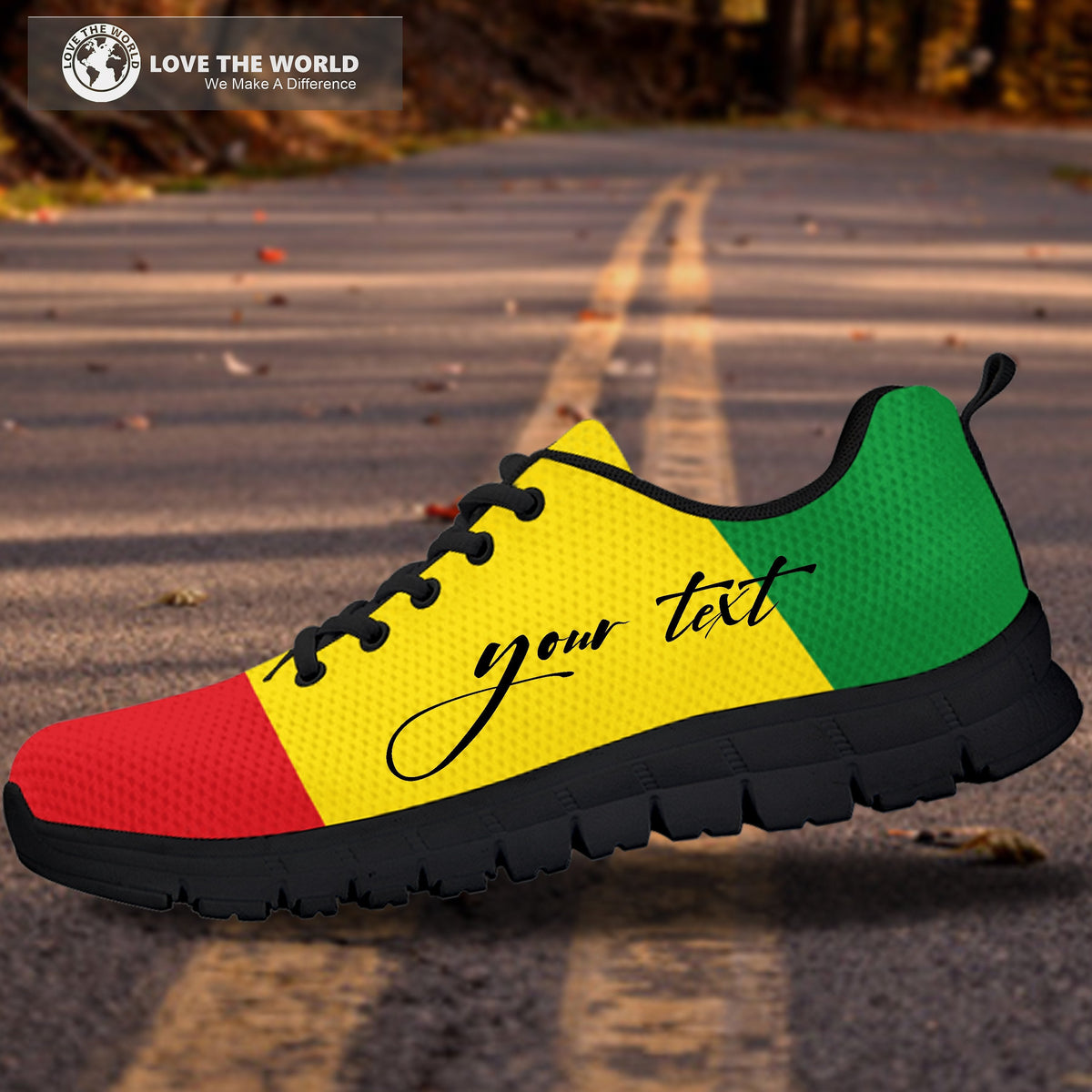(Custom) Ethiopia Sneakers Flag Lion Personal Signature - Wonder Print Shop