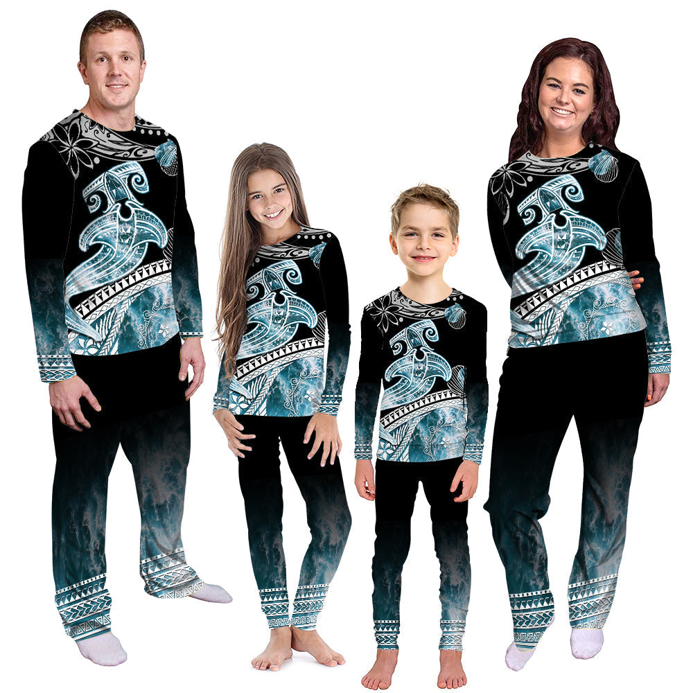 polynesian-pajama-set-ocean-waves-style-hammerhead-shark