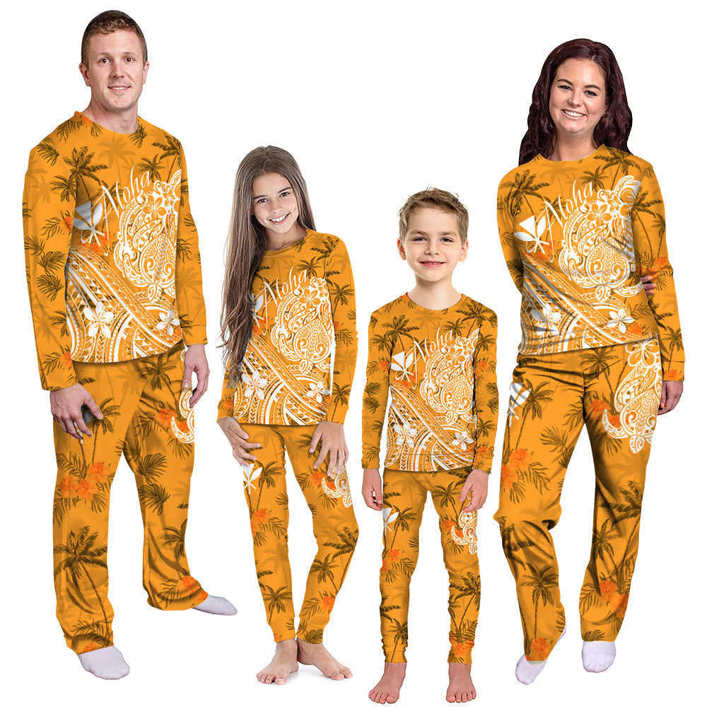 hawaii-aloha-pajama-set-palm-trees-mix-turtle-orange