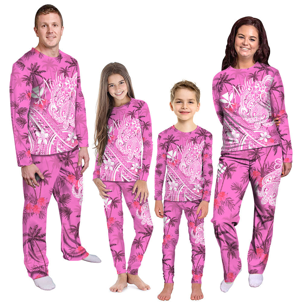 hawaii-aloha-pajama-set-palm-trees-mix-turtle-pink