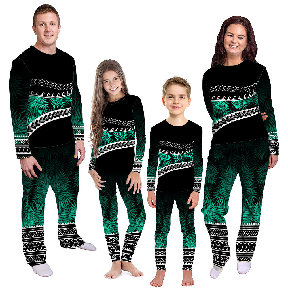 polynesian-pattern-pajama-set-palm-style-teal