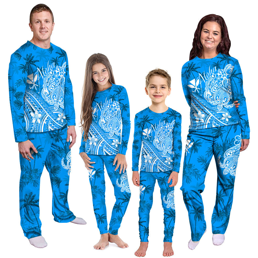 hawaii-aloha-pajama-set-palm-trees-mix-turtle-blue