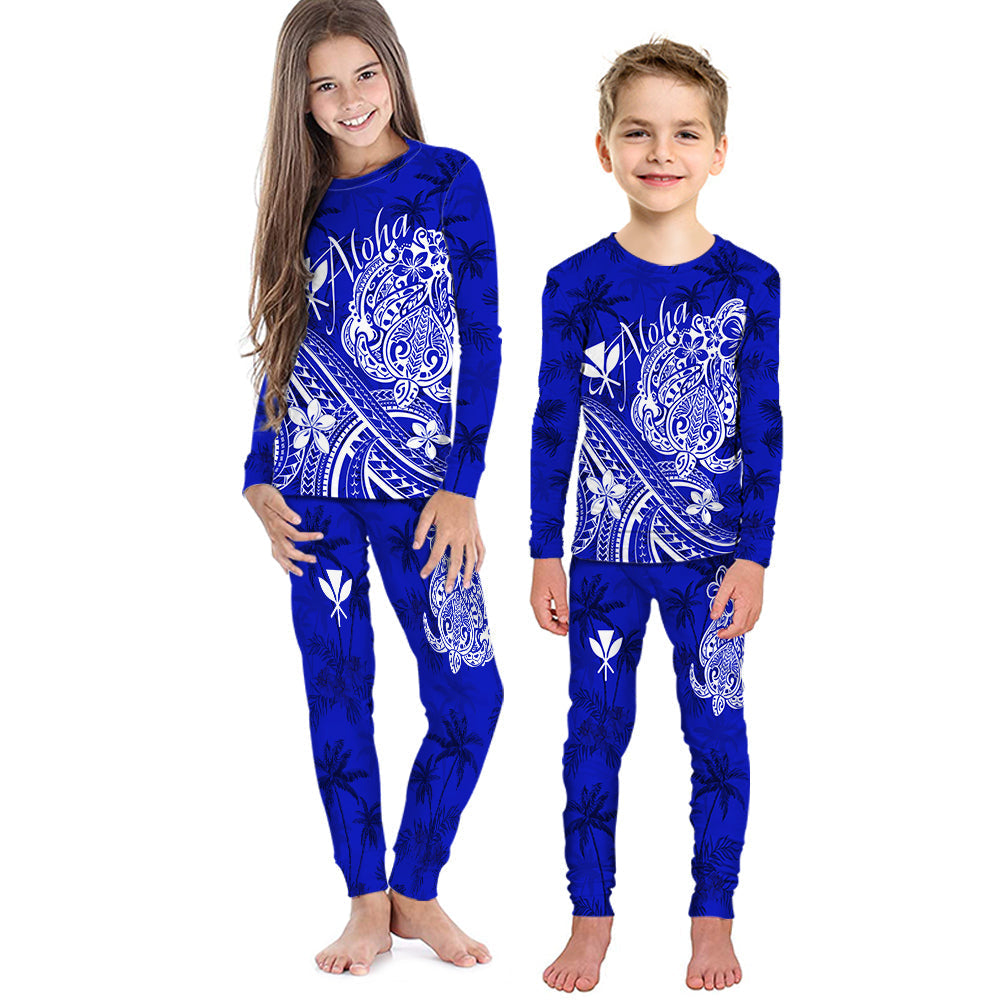 hawaii-aloha-pajama-set-kid-palm-trees-mix-turtle-navy