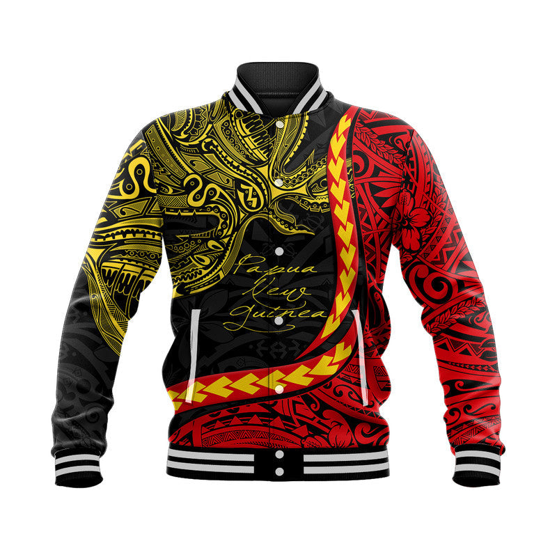 Custom Personalised Papua New Guinea Baseball Jacket Unique Bird Style LT9 - Wonder Print Shop