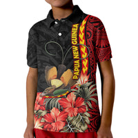 Custom Papua New Guinea Polo Shirt Unique Bird With Tropical Vintage Plant - Wonder Print Shop