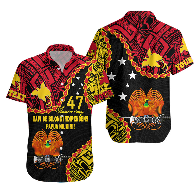 (Custom Personalised) Papua New Guinea 47th Anniversary Hawaiian Shirt Hapi De bilong Indipendens Papua Niugini - Wonder Print Shop