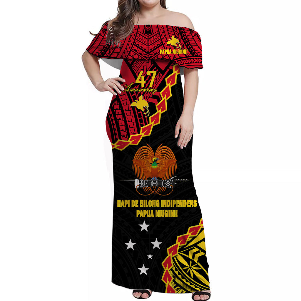 Papua New Guinea 47th Anniversary Matching Hawaiian Shirt And Dress LT9 - Wonder Print Shop