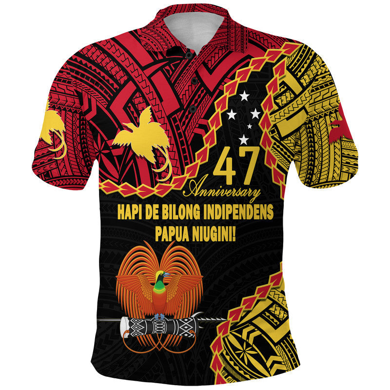 Papua New Guinea 47th Anniversary Polo Shirt Hapi De bilong Indipendens Papua Niugini - Wonder Print Shop