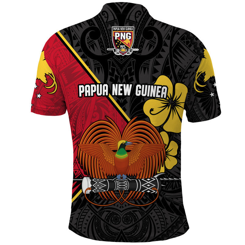 The Kumuls PNG Polo Shirt Papua New Guinea Polynesian Dynamic Style Black - Wonder Print Shop