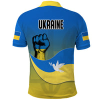 Ukraine Polo Shirt National Flag Style - Wonder Print Shop