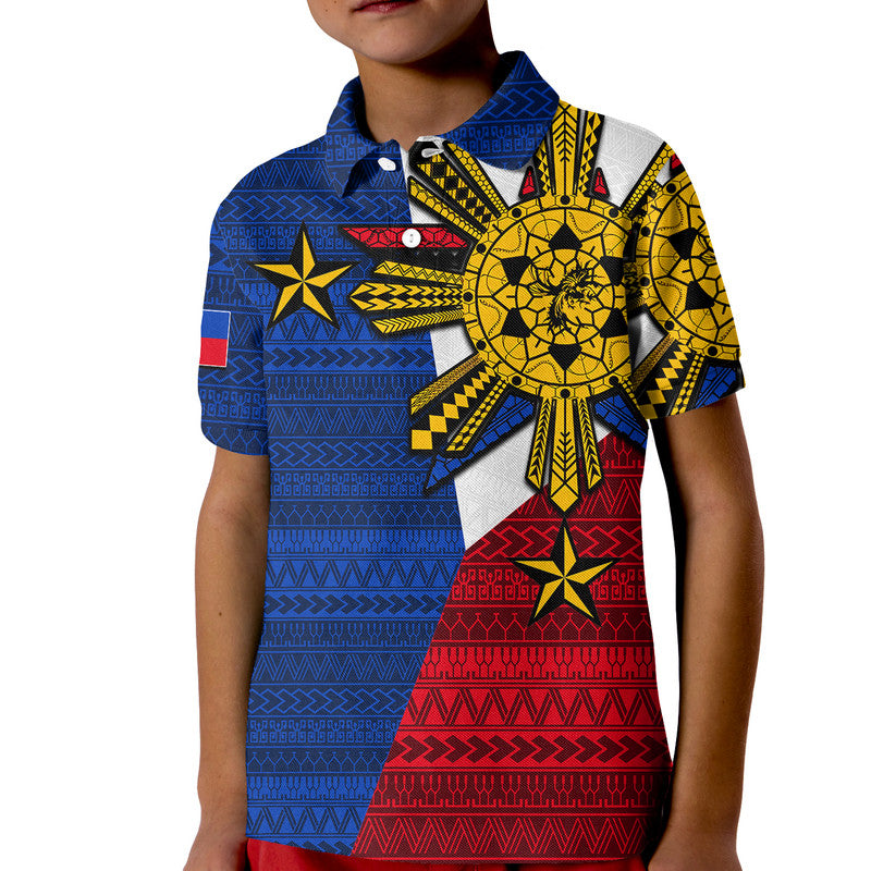 Custom Filipino Polo Shirt Tribal Flag Style LT6 - Wonder Print Shop