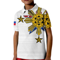 Custom Filipino Polo Shirt Tribal White Style LT6 - Wonder Print Shop