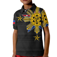 Custom Filipino Polo Shirt Tribal Black Style LT6 - Wonder Print Shop