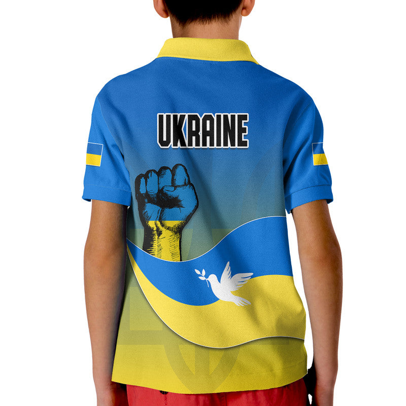 Ukraine Polo Shirt National Flag Style - Wonder Print Shop