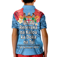 Fiji 1970 Polo Shirt KID Happy 52 Years Independence Anniversary - Wonder Print Shop