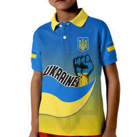 Ukraine Polo Shirt National Flag Style - Wonder Print Shop