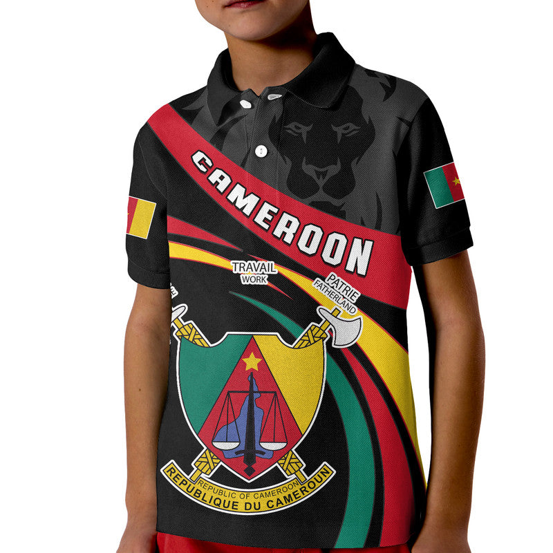 Happy Independence Day Cameroon Polo Shirt KID - Wonder Print Shop