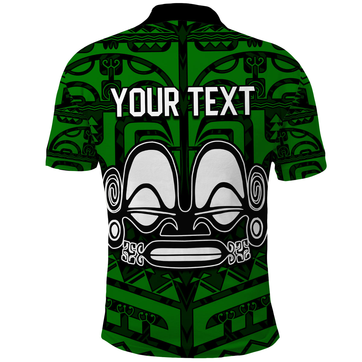 Custom Marquesas Islands Polo Shirt Marquesas Tattoo Green Special LT13 - Wonder Print Shop