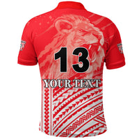 Custom LABASA Football Polo Shirt Strong Lion Of Custom Fiji Text and Number LT13 - Wonder Print Shop